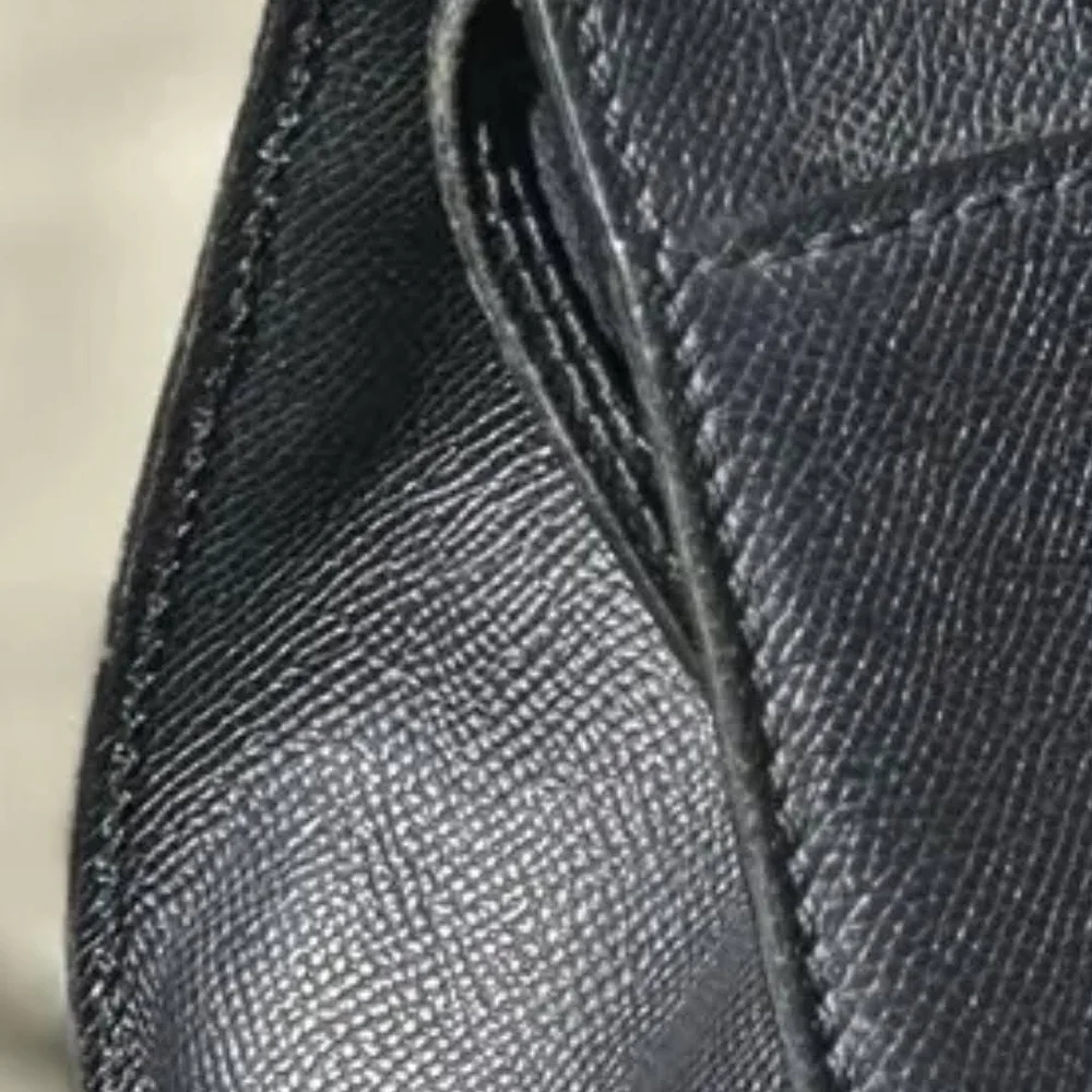 Authentic Chanel Black Leather Tote Bag